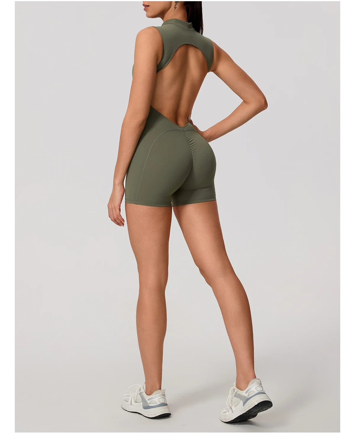 Women's Sports Jumpsuit – Sleeveless High-Stretch Yoga & Fitness Bodysuit