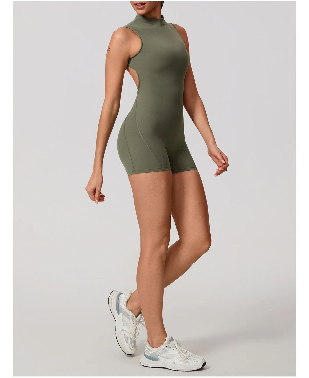 Women's Sports Jumpsuit – Sleeveless High-Stretch Yoga & Fitness Bodysuit