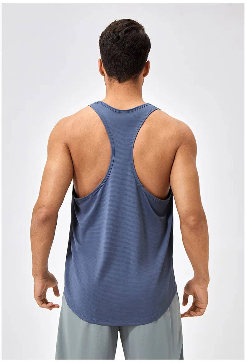 Men's Sleeveless Workout Tank Top – Quick-Dry Gym & Bodybuilding Training Vest