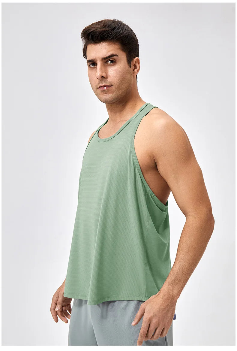 Men's Sleeveless Workout Tank Top – Quick-Dry Gym & Bodybuilding Training Vest