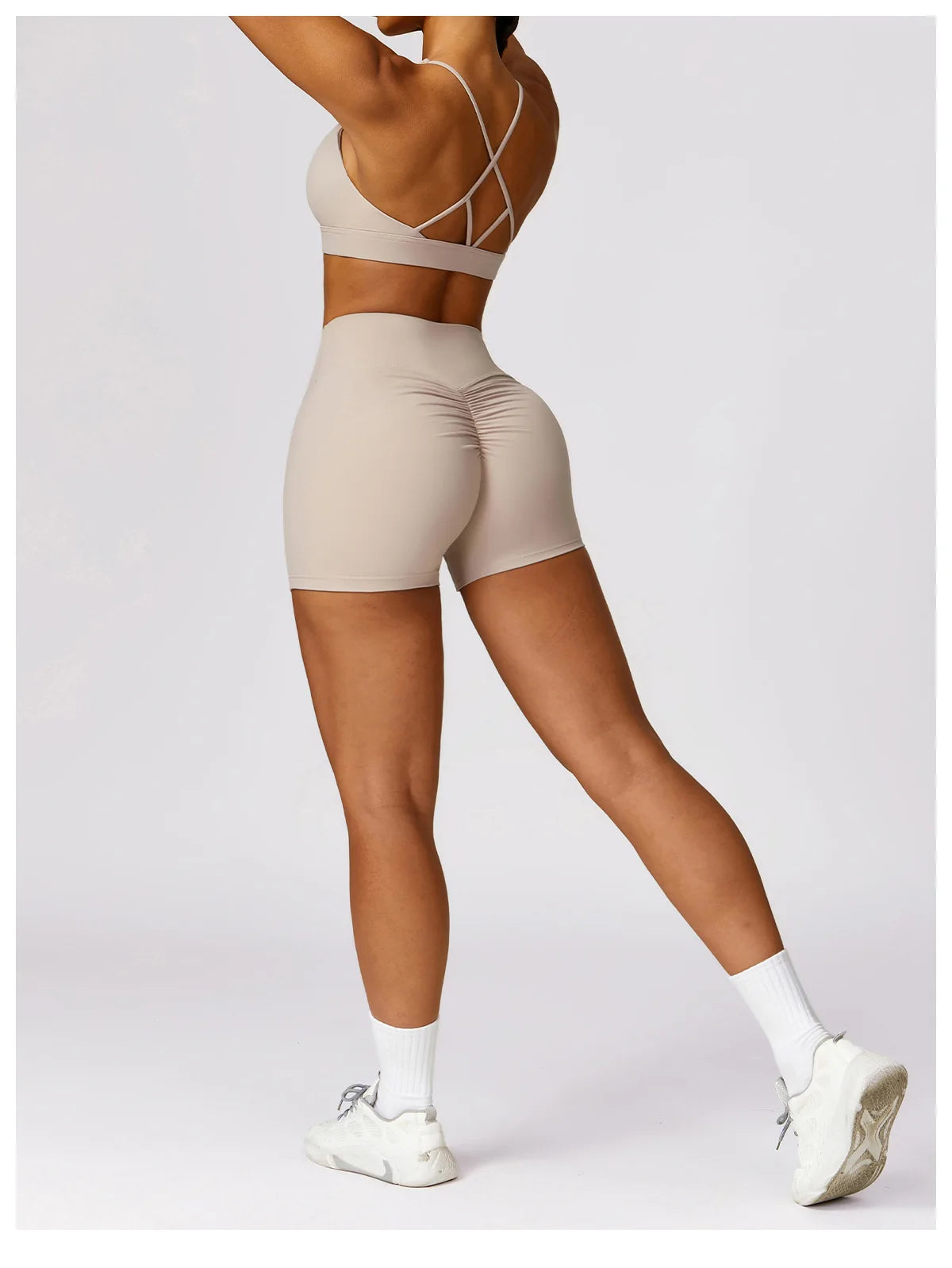 Summer Butt Lift Scrunch Yoga Shorts – High Waist Gym & Workout Shorts for Women