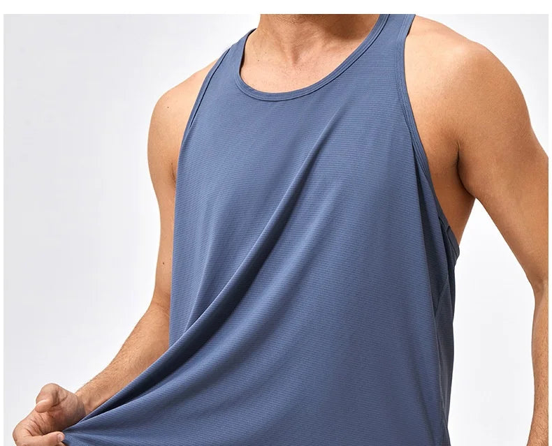 Men's Sleeveless Workout Tank Top – Quick-Dry Gym & Bodybuilding Training Vest