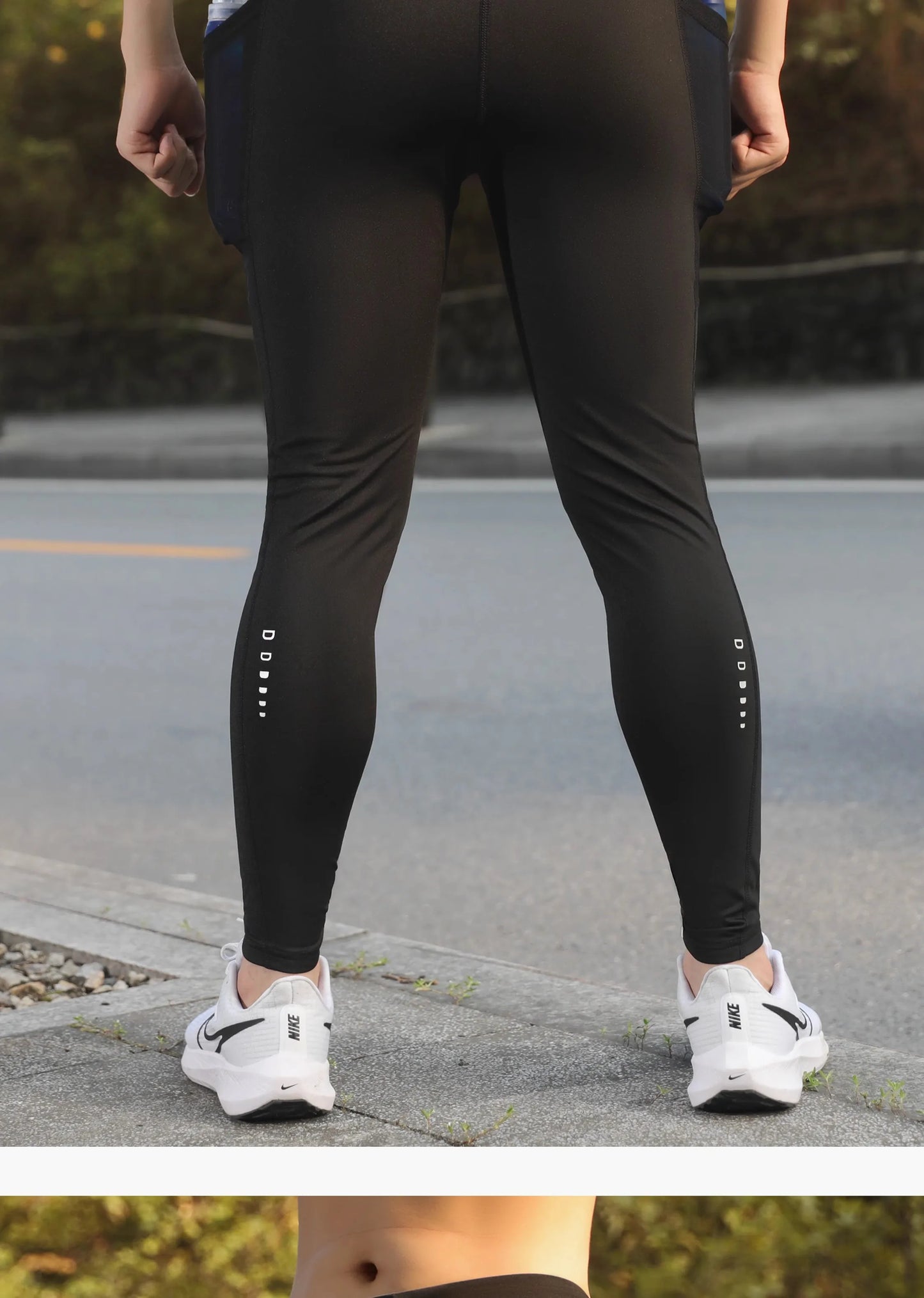 Compression Running Leggings with Pockets – Warm Reflective Sports Tights for Women, Men & Youth