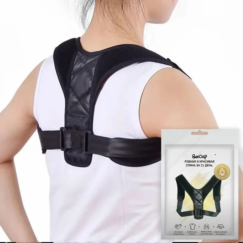 Back Posture Corrector Belt – Adjustable Support Brace for Improved Sitting & Standing Posture