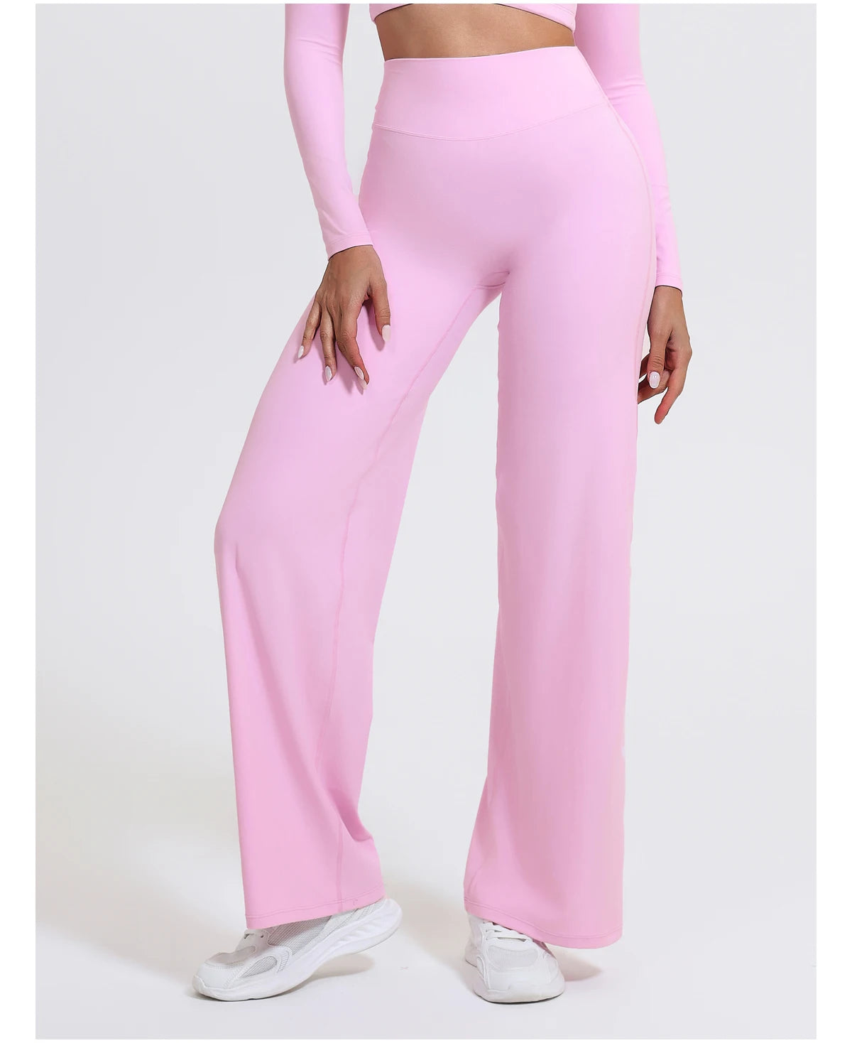 Women's Straight-Leg Yoga Pants – Naked-Feel Wide Leg Sports & Fitness Leggings