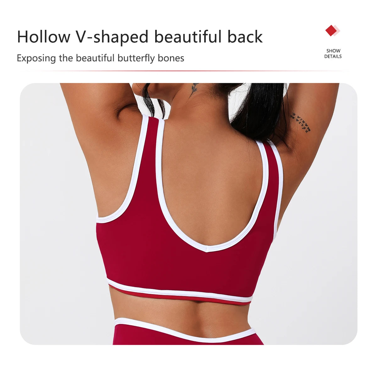 Women's 2-Piece Yoga Set – Sports Bra with Padded Cups & High-Waisted Cross-Back Leggings