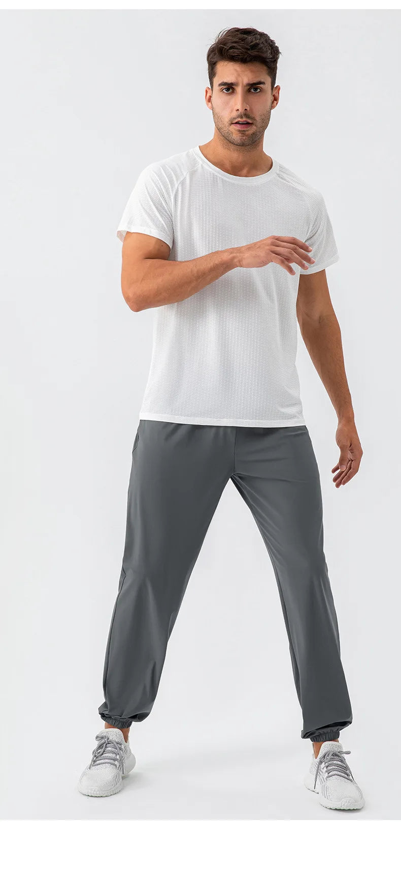 Men's Running Pants Sportswear Summer Jogging Sweatpants Quick Dry Thin Tracksuit Elastic Gym Fitness Sport Trousers Men Slacks