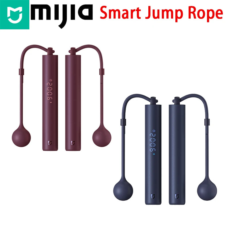 Xiaomi Mijia Smart Jump Rope Bluetooth 5.0 Digital Counter with APP Control Calorie Tracker for Fitness And Weight Loss Exercise