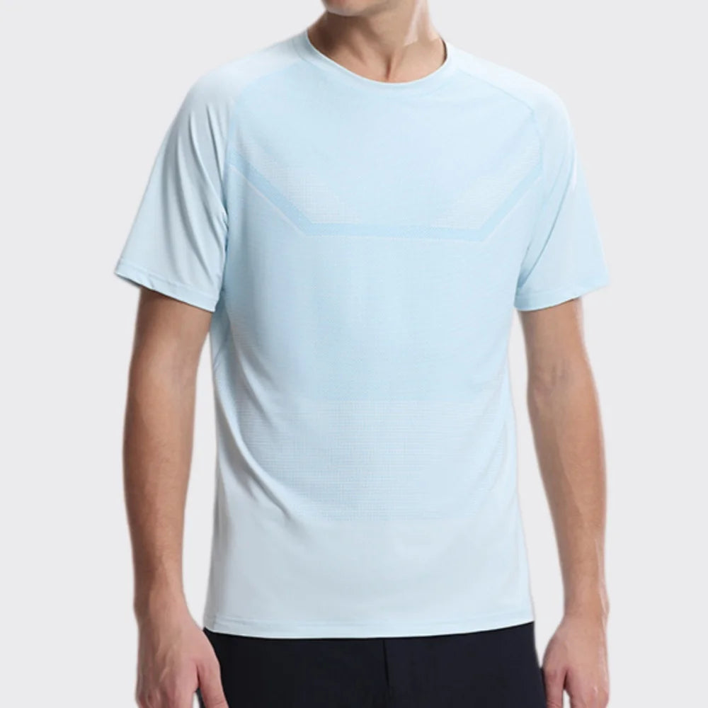 Men's Fitness Sports T-Shirt – Breathable Slim Fit Gym, Running & Cycling Tee