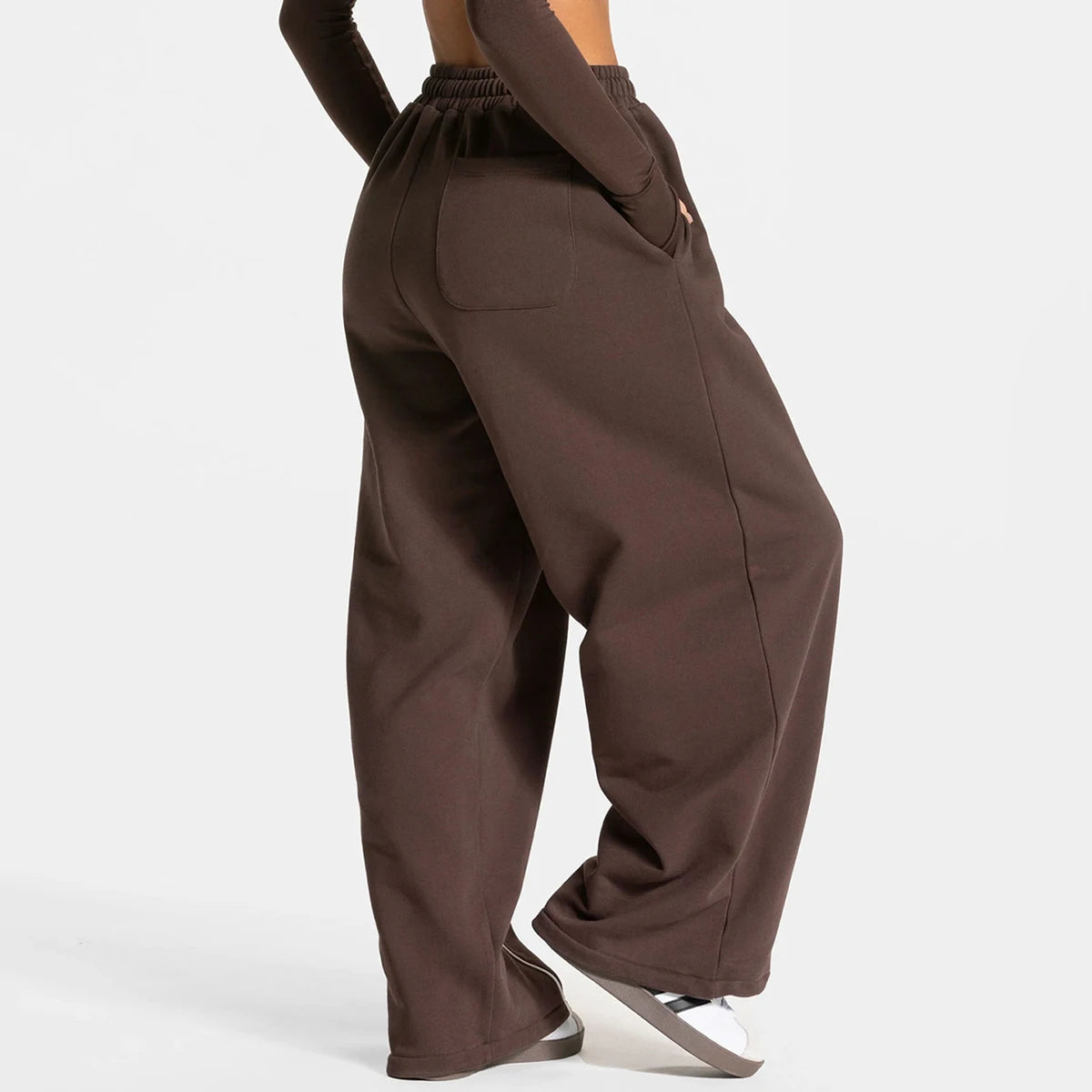Women’s High Waist Yoga Pants – Wide Leg Casual Sports & Gym Trousers