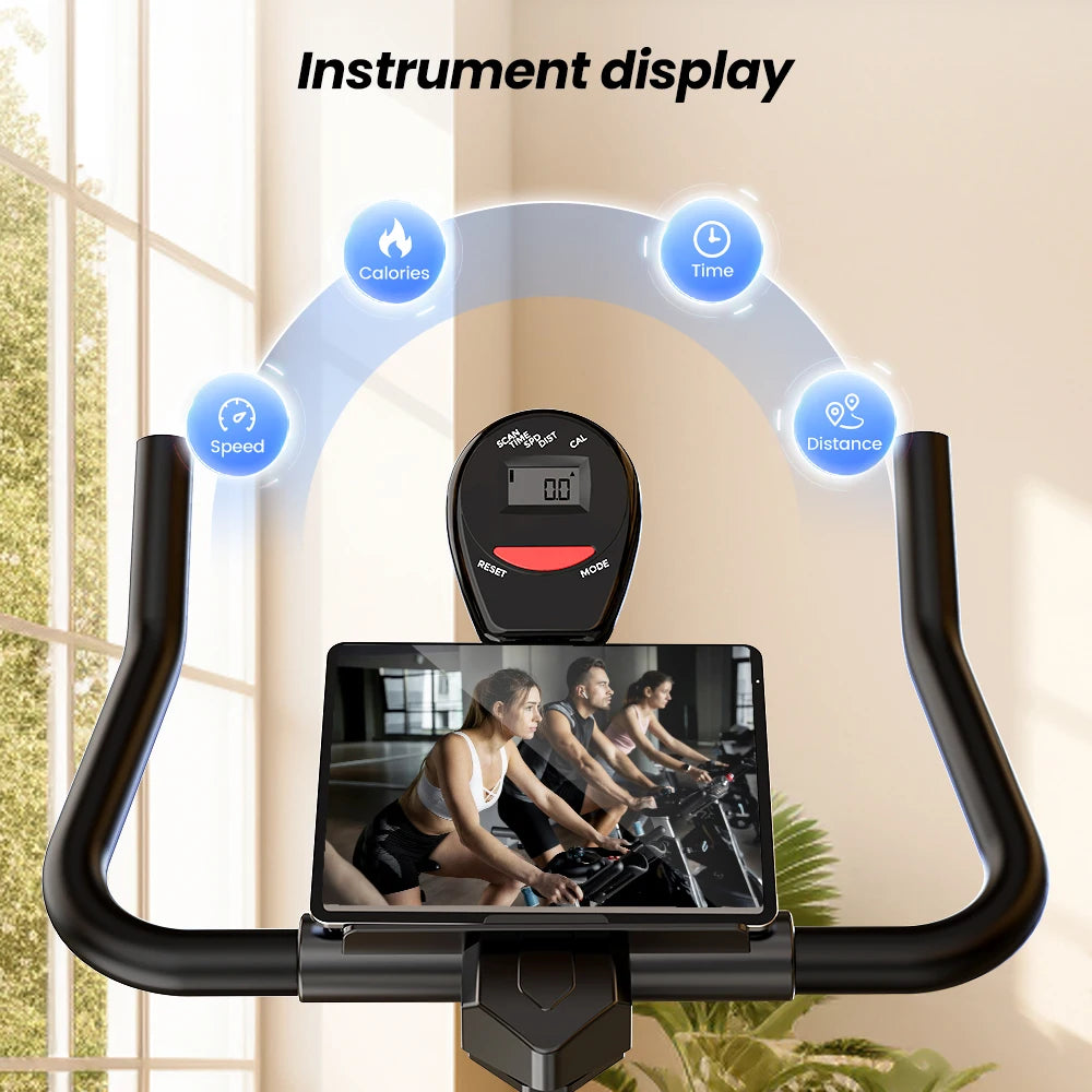 Indoor Spin Bike – Quiet Belt Drive Home Cardio Trainer