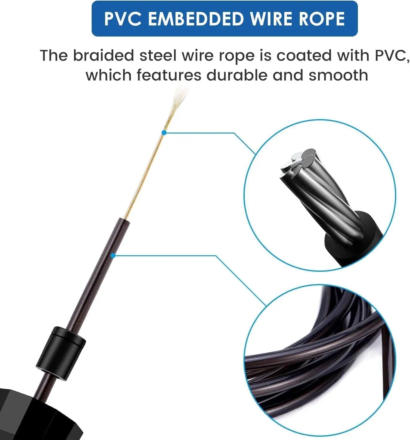 Adjustable Speed Jump Rope with Ball Bearings – Tangle-Free Fitness Skipping Rope