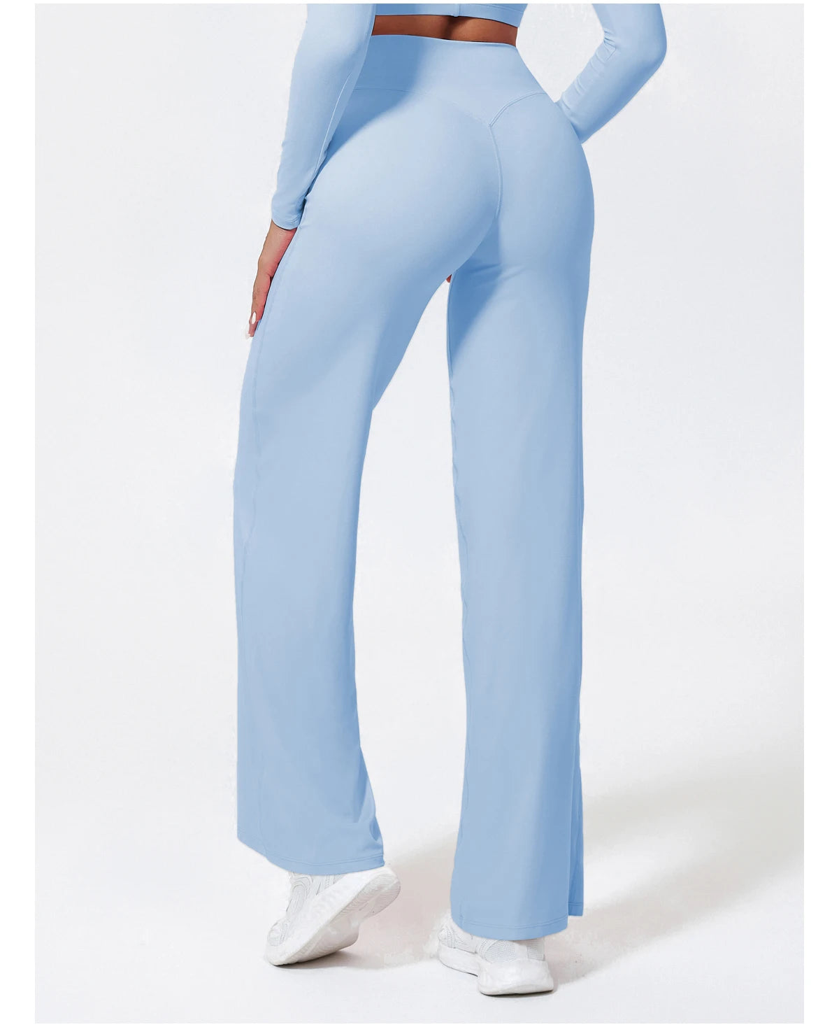 Women's Straight-Leg Yoga Pants – Naked-Feel Wide Leg Sports & Fitness Leggings