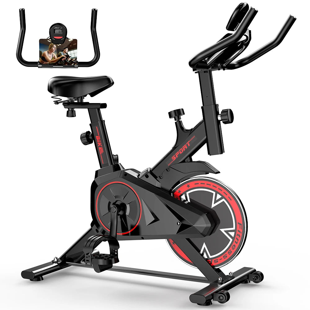 Indoor Spin Bike – Quiet Belt Drive Home Cardio Trainer