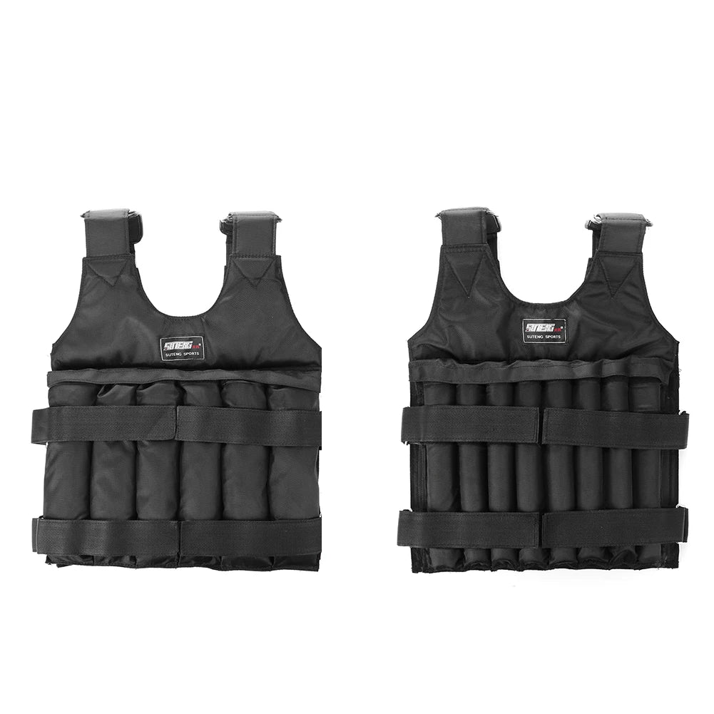 Adjustable Weighted Vest 1–110LBS – Fitness Training & Workout Waistcoat for Men & Women
