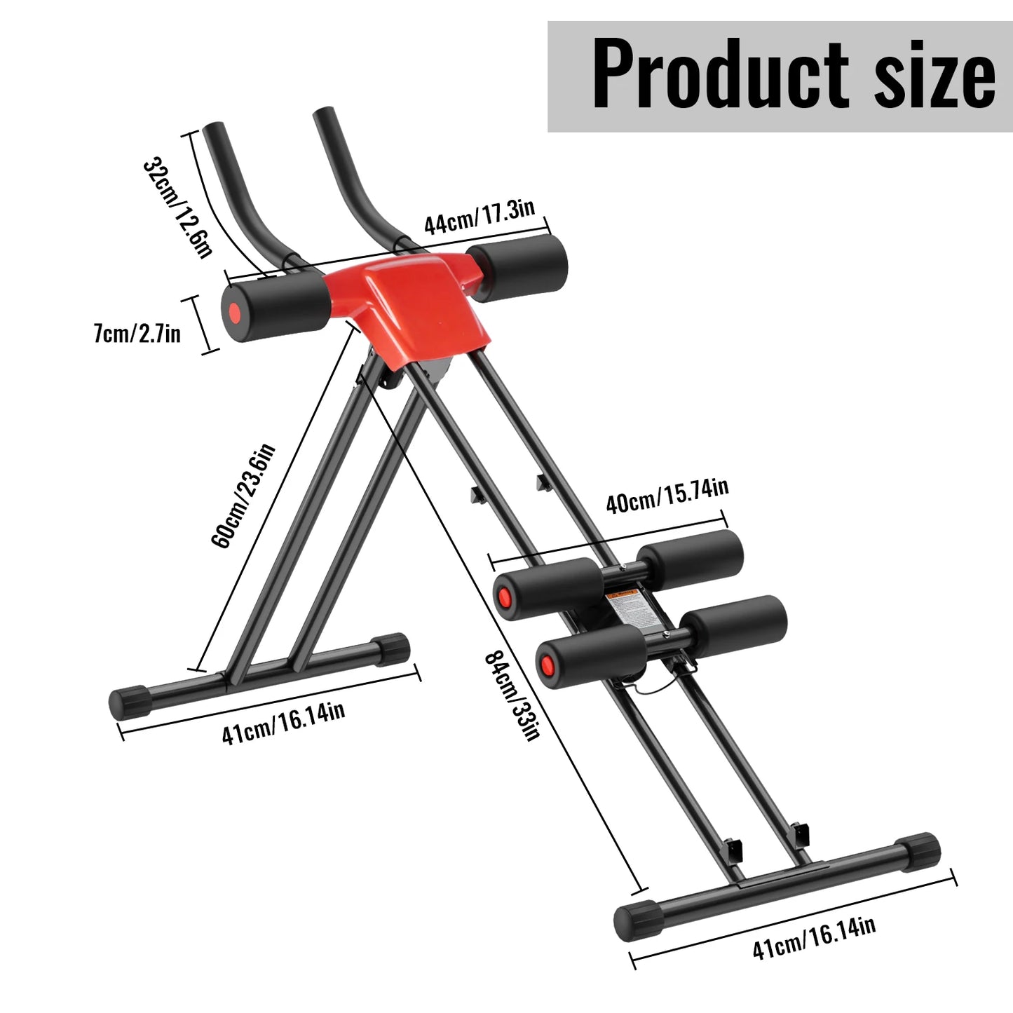 Abdominal Trainer – 5-Gear Adjustable Resistance Core & Full Body Exercise Equipment
