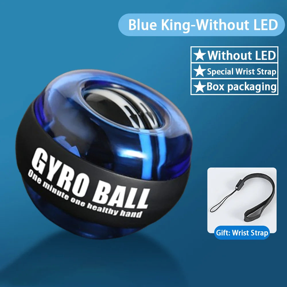 Auto-Start Wrist Power Hand Ball Strengthener Gyroscopic Arm Exerciser for Home Fitness Forearm Workout Unisex Hand Grips