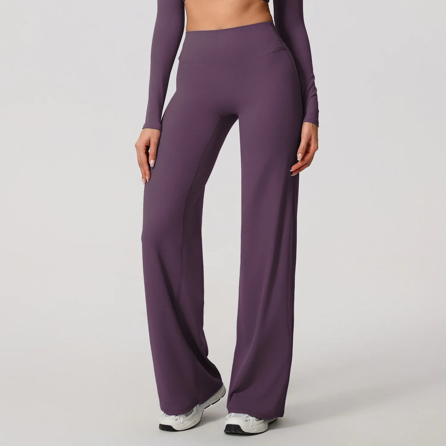 Women's Straight-Leg Yoga Pants – Naked-Feel Wide Leg Sports & Fitness Leggings