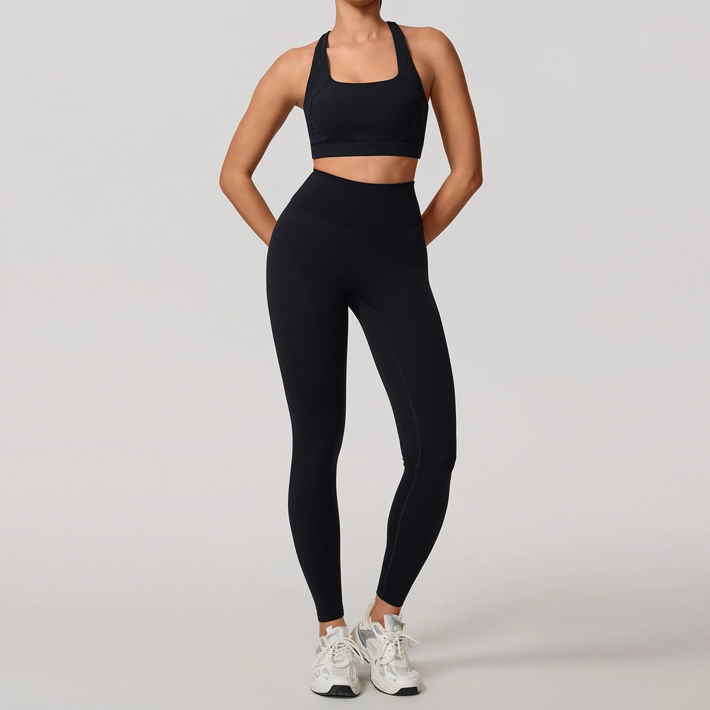 Summer Soften Yoga Set 2PCS Sports Suit for Women – Quick-Dry Fitness & Workout Activewear