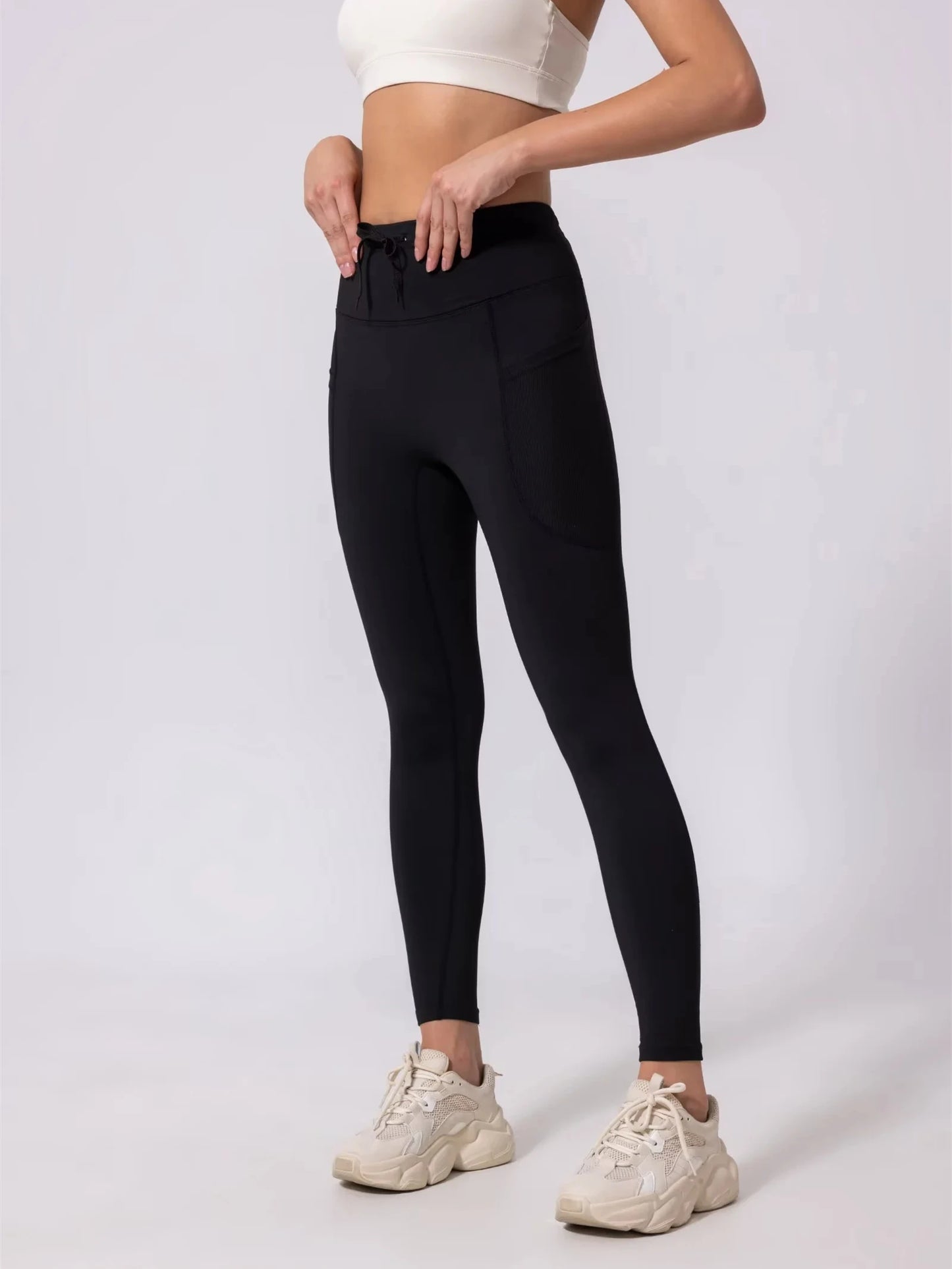Compression Running Leggings with Pockets – Warm Reflective Sports Tights for Women, Men & Youth