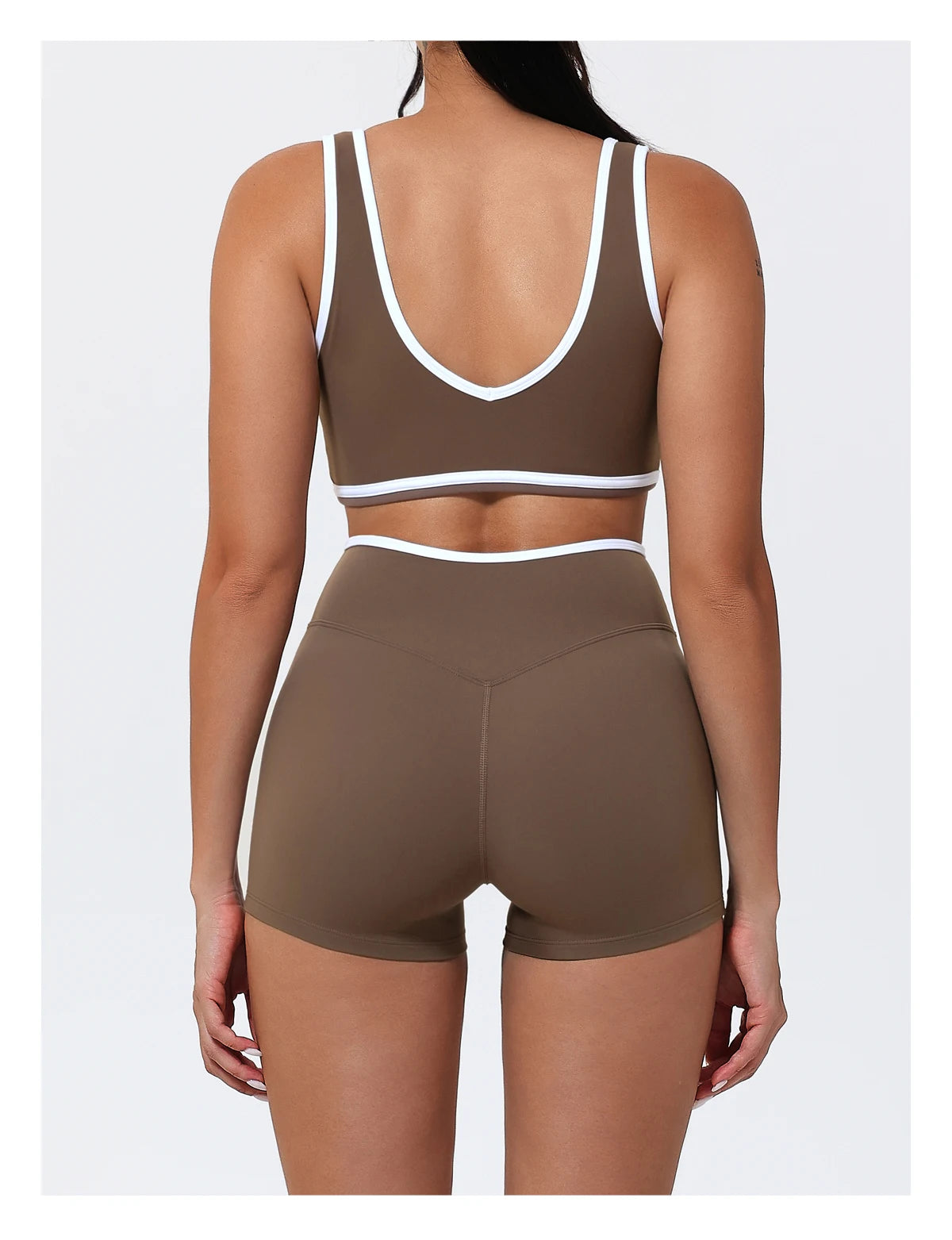 Women's 2-Piece Yoga Set – Sports Bra with Padded Cups & High-Waisted Cross-Back Leggings