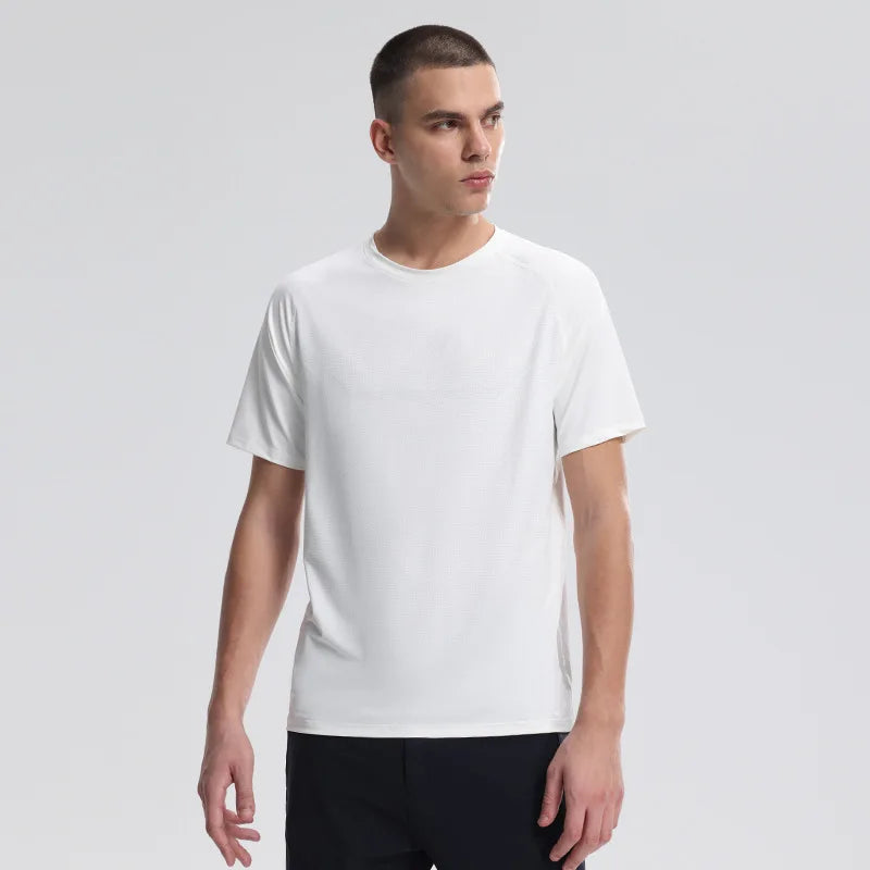 Men's Fitness Sports T-Shirt – Breathable Slim Fit Gym, Running & Cycling Tee