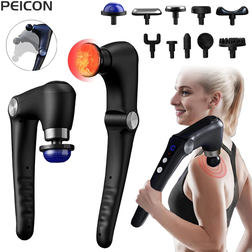 Fascia Massage Gun – Electric Deep Tissue Muscle Massager for Full Body Relief