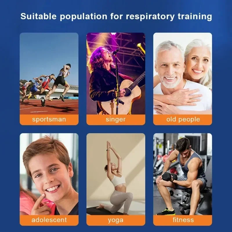 Breathing Trainer Lung Fitness Device – Respiratory Muscle Training & Expiratory Exercise Equipment