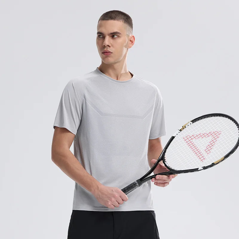 Men's Fitness Sports T-Shirt – Breathable Slim Fit Gym, Running & Cycling Tee