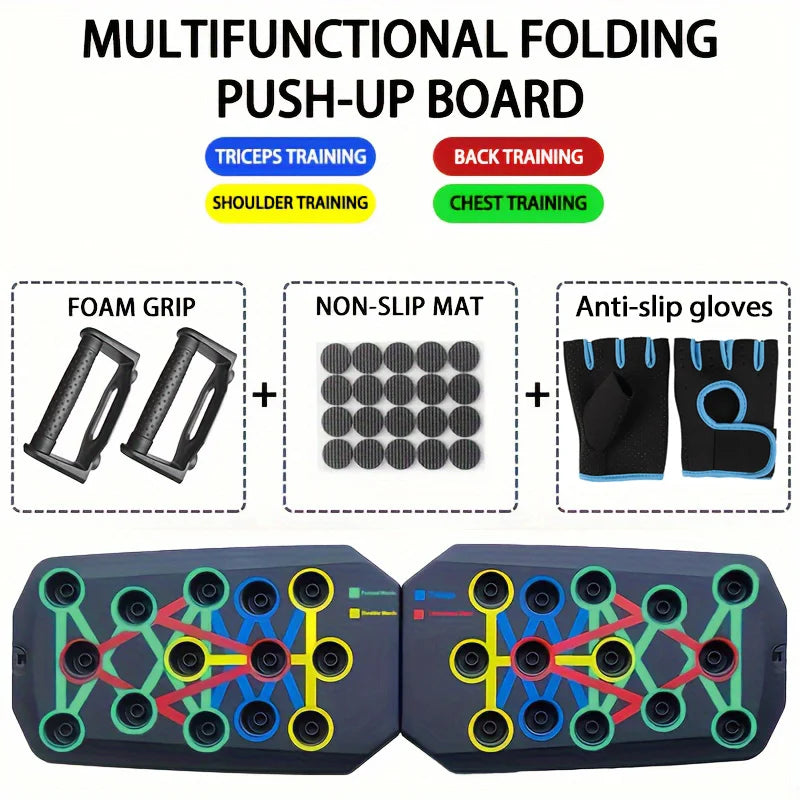 Portable Push-Up Board Set – Multifunctional Foldable Fitness Training Equipment