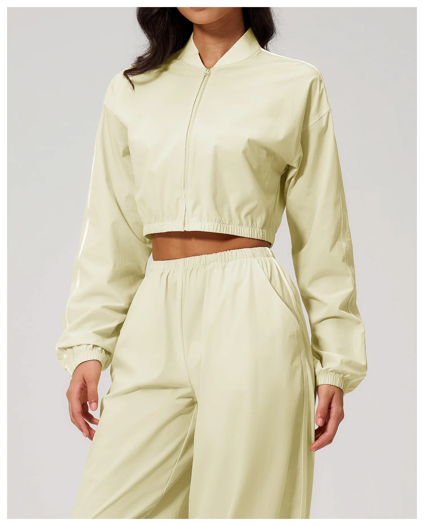Women's UPF 50+ Sun Protection Jacket – Cropped Sports Fitness & Yoga Jacket