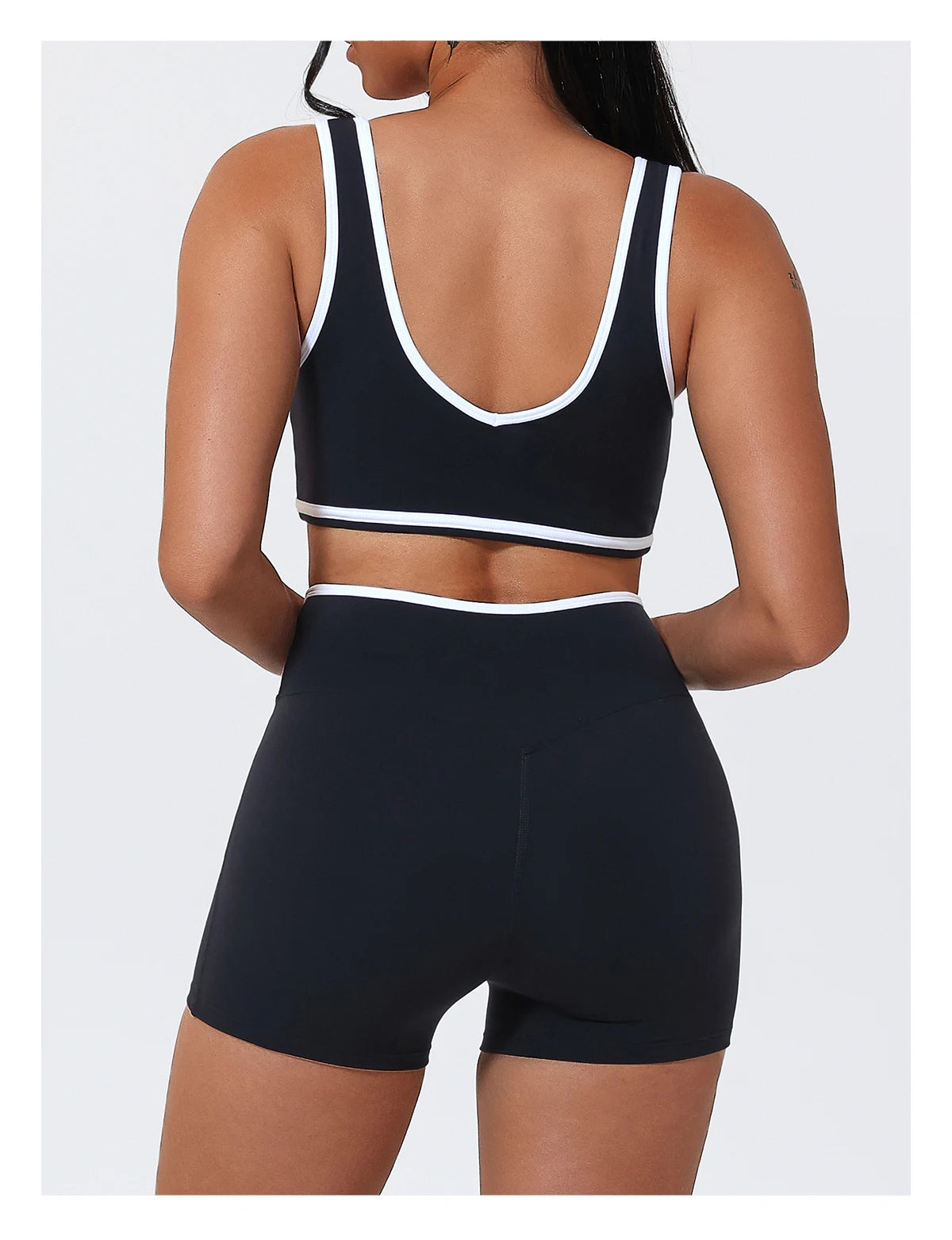 Women's 2-Piece Yoga Set – Sports Bra with Padded Cups & High-Waisted Cross-Back Leggings
