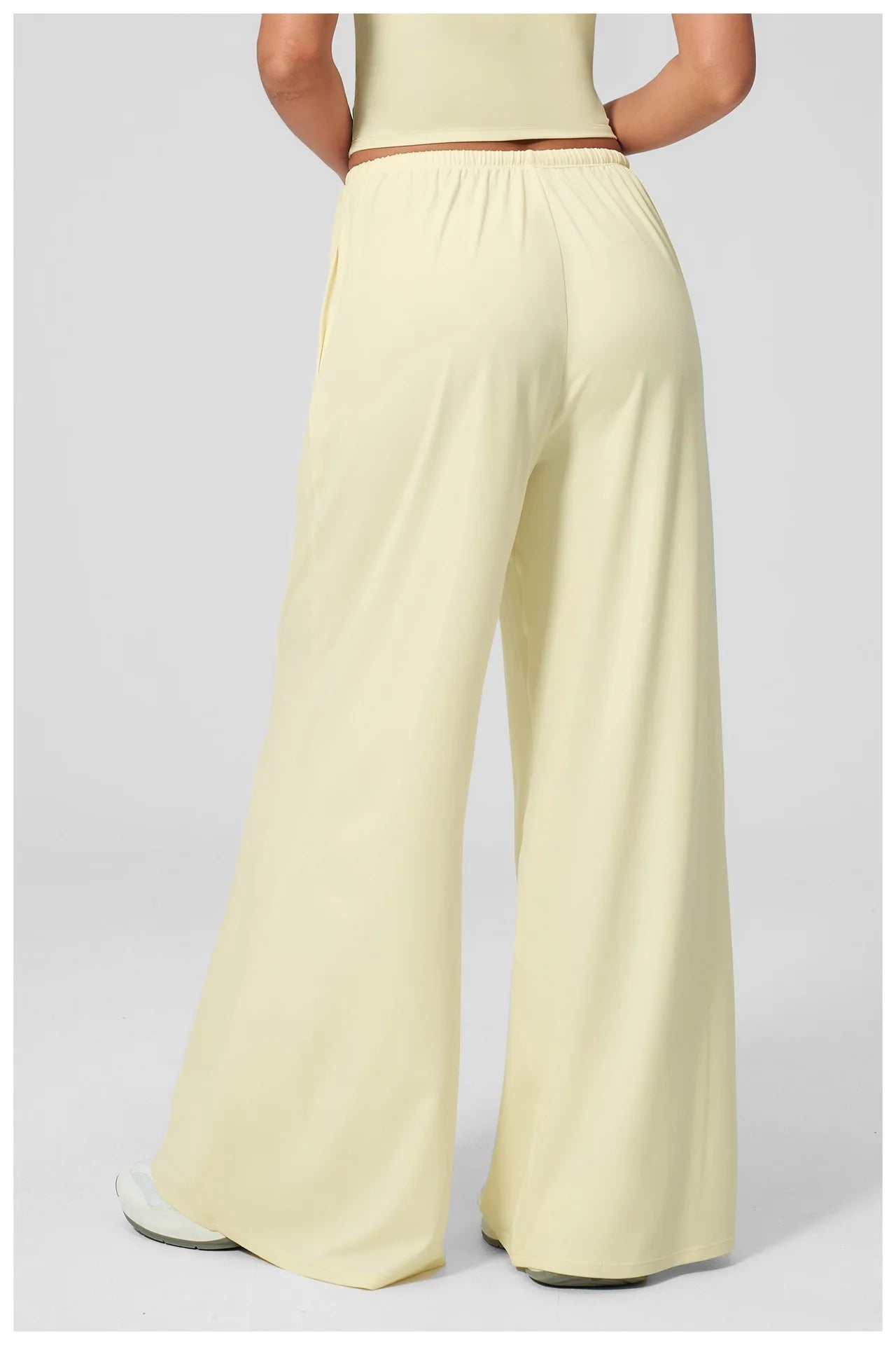 Yoga Pants Brushed Sports Pants Women's Hanging Wide Leg Loose Casual Pants Sports Running Fitness Elastic Drawstring Pants