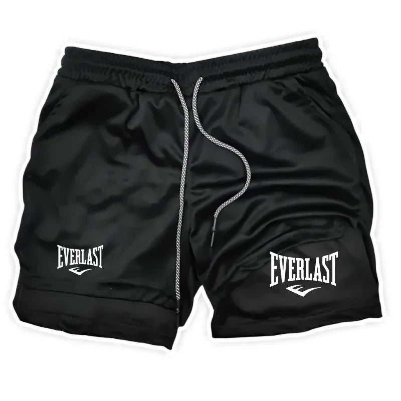 Men’s 2-in-1 Running Shorts – Double Layer Gym & Training Sports Shorts