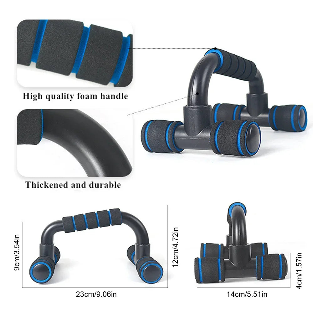 U-Shaped Push-Up Bars – Foam Grip Fitness Equipment for Chest & Upper Body Training