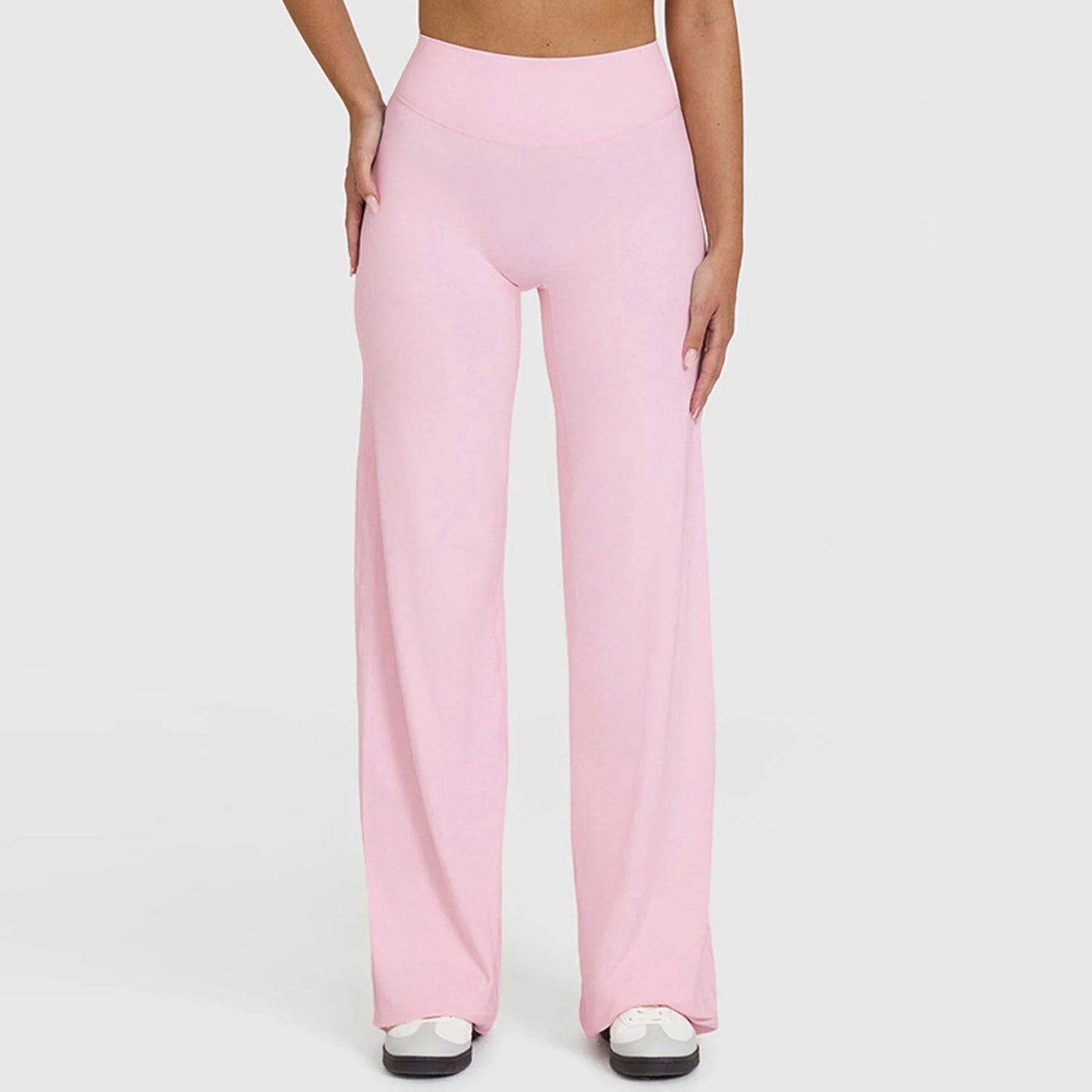 Women's Straight-Leg Yoga Pants – Naked-Feel Wide Leg Sports & Fitness Leggings