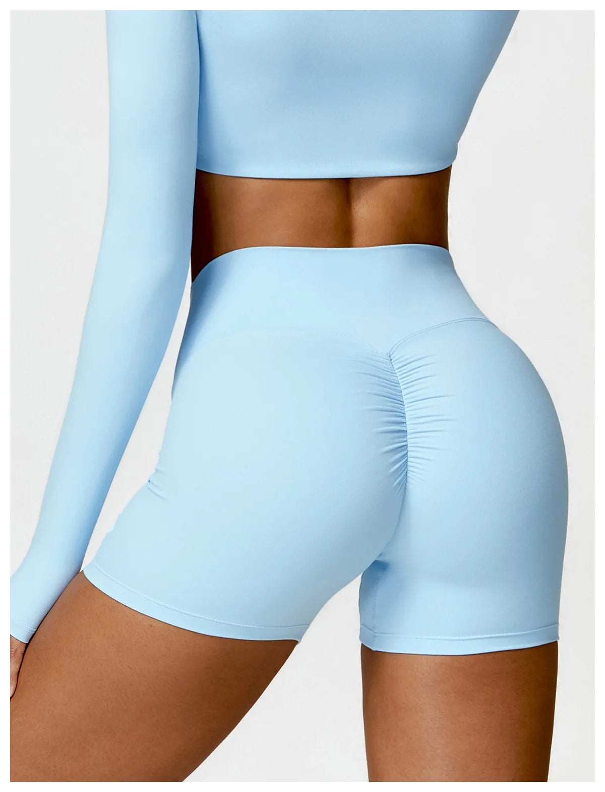 Summer Butt Lift Scrunch Yoga Shorts – High Waist Gym & Workout Shorts for Women