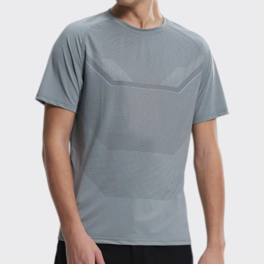 Men's Fitness Sports T-Shirt – Breathable Slim Fit Gym, Running & Cycling Tee