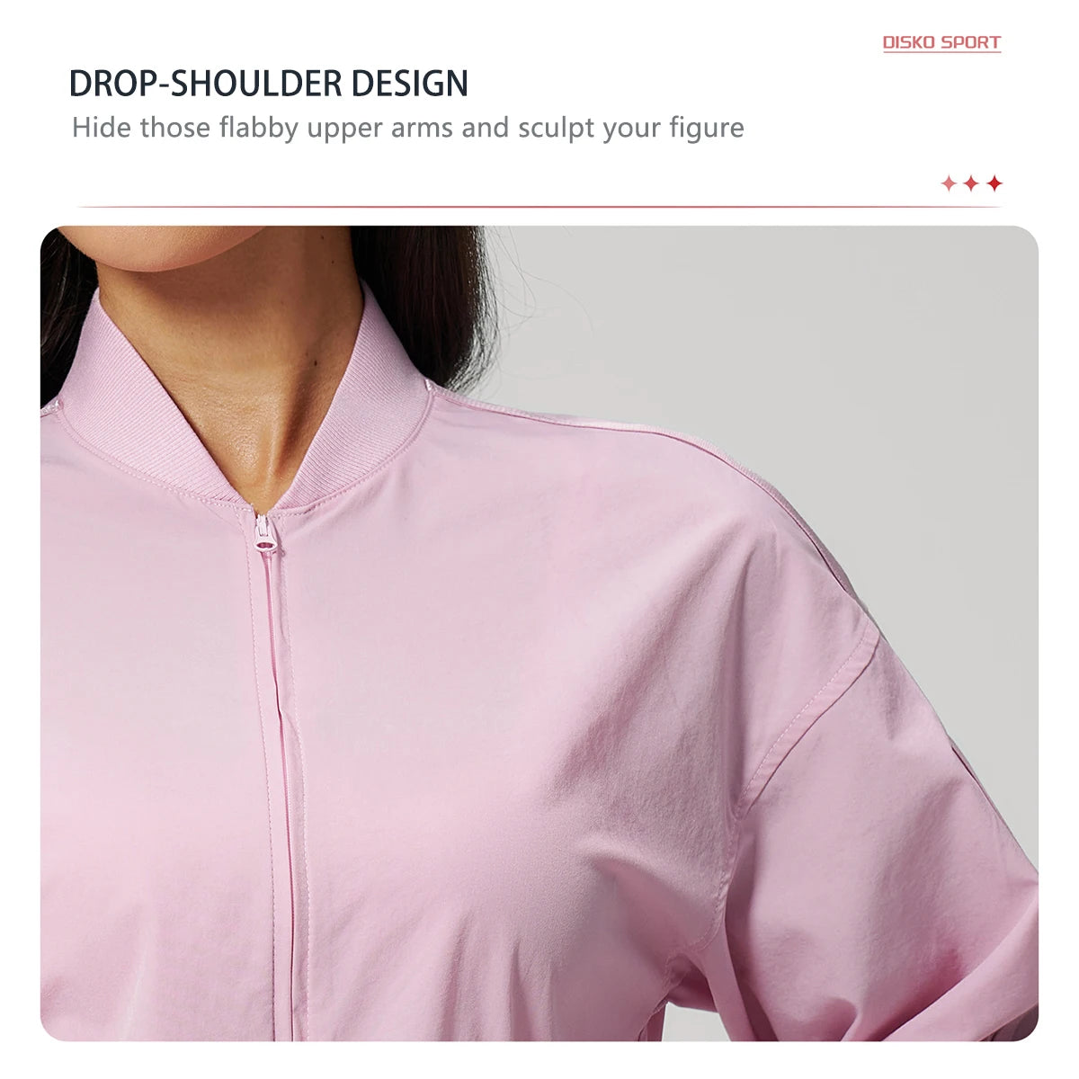 Women's UPF 50+ Sun Protection Jacket – Cropped Sports Fitness & Yoga Jacket