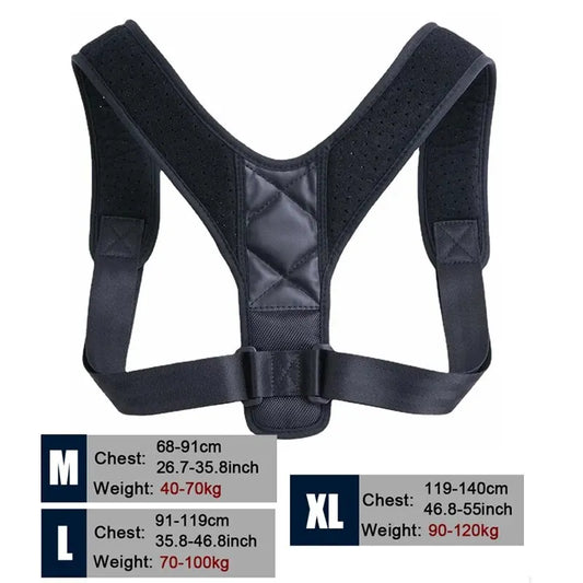 Back Posture Corrector Belt – Adjustable Support Brace for Improved Sitting & Standing Posture