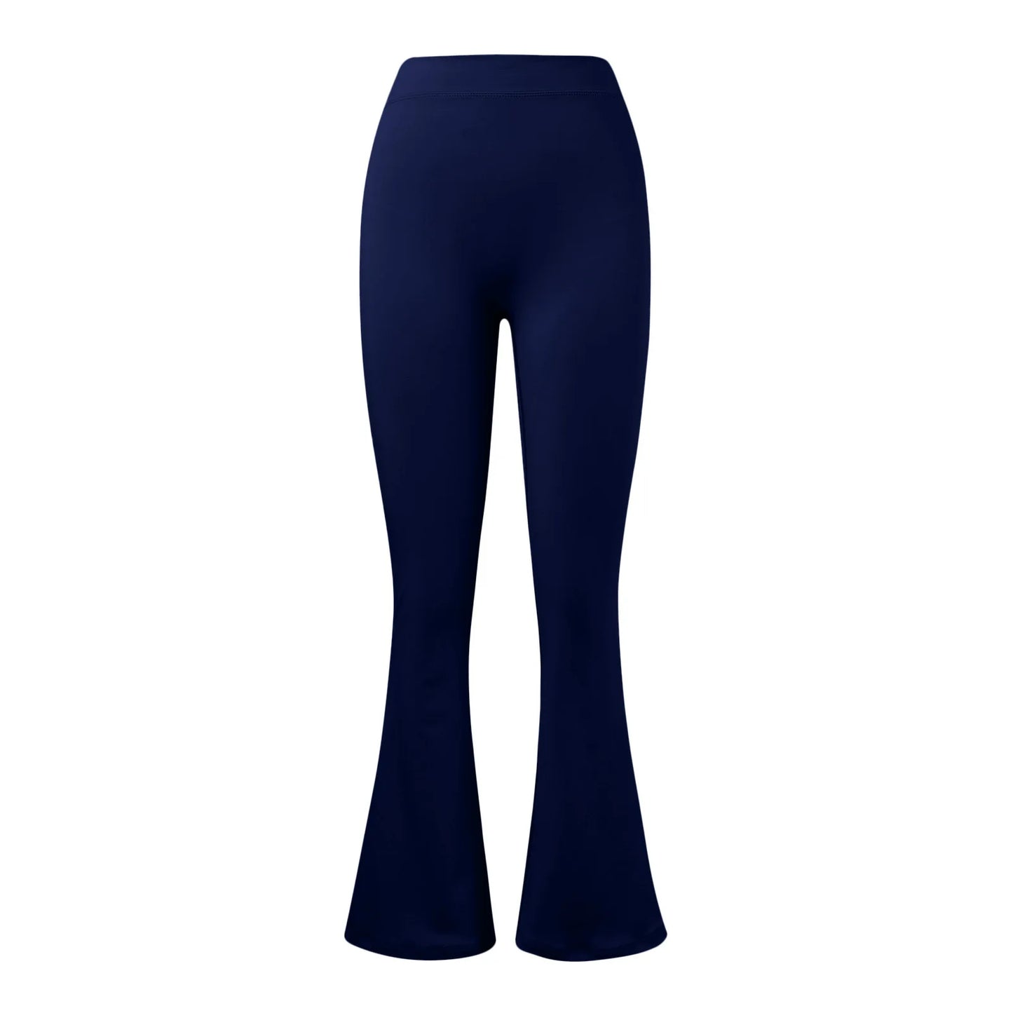Women’s Micro Horn Flared Leggings – High Waist V-Back Push-Up Gym Pants
