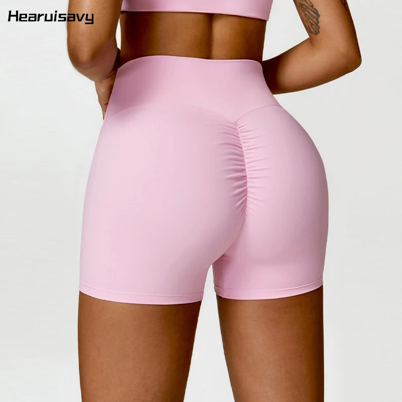 Summer Butt Lift Scrunch Yoga Shorts – High Waist Gym & Workout Shorts for Women