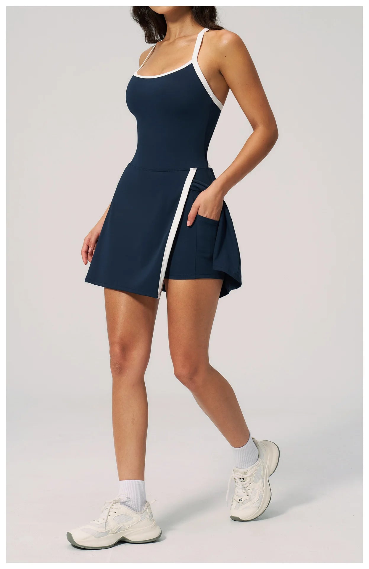 Women's Yoga Jumpsuit Set Anti-Glare One-Piece Ballet Dance Sports Dress Gym Rompers Push-Up Running Tennis Fitness Outfit