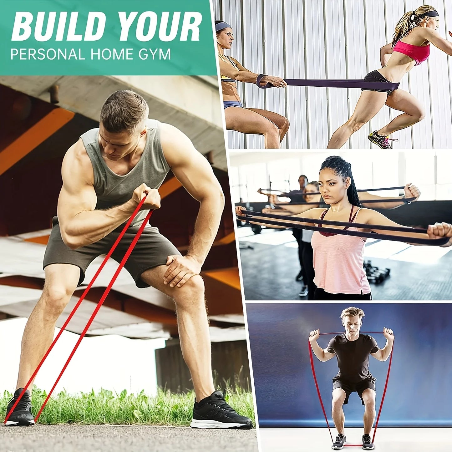 Full Body Resistance Bands – Home Gym Strength Training Equipment for Men & Women