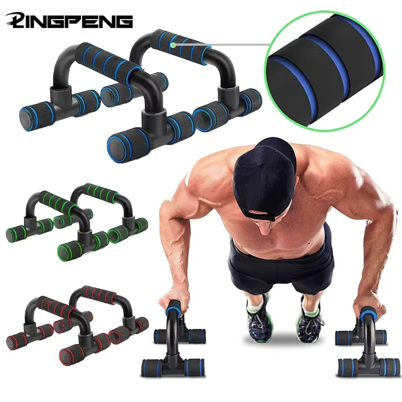 U-Shaped Push-Up Bars – Foam Grip Fitness Equipment for Chest & Upper Body Training