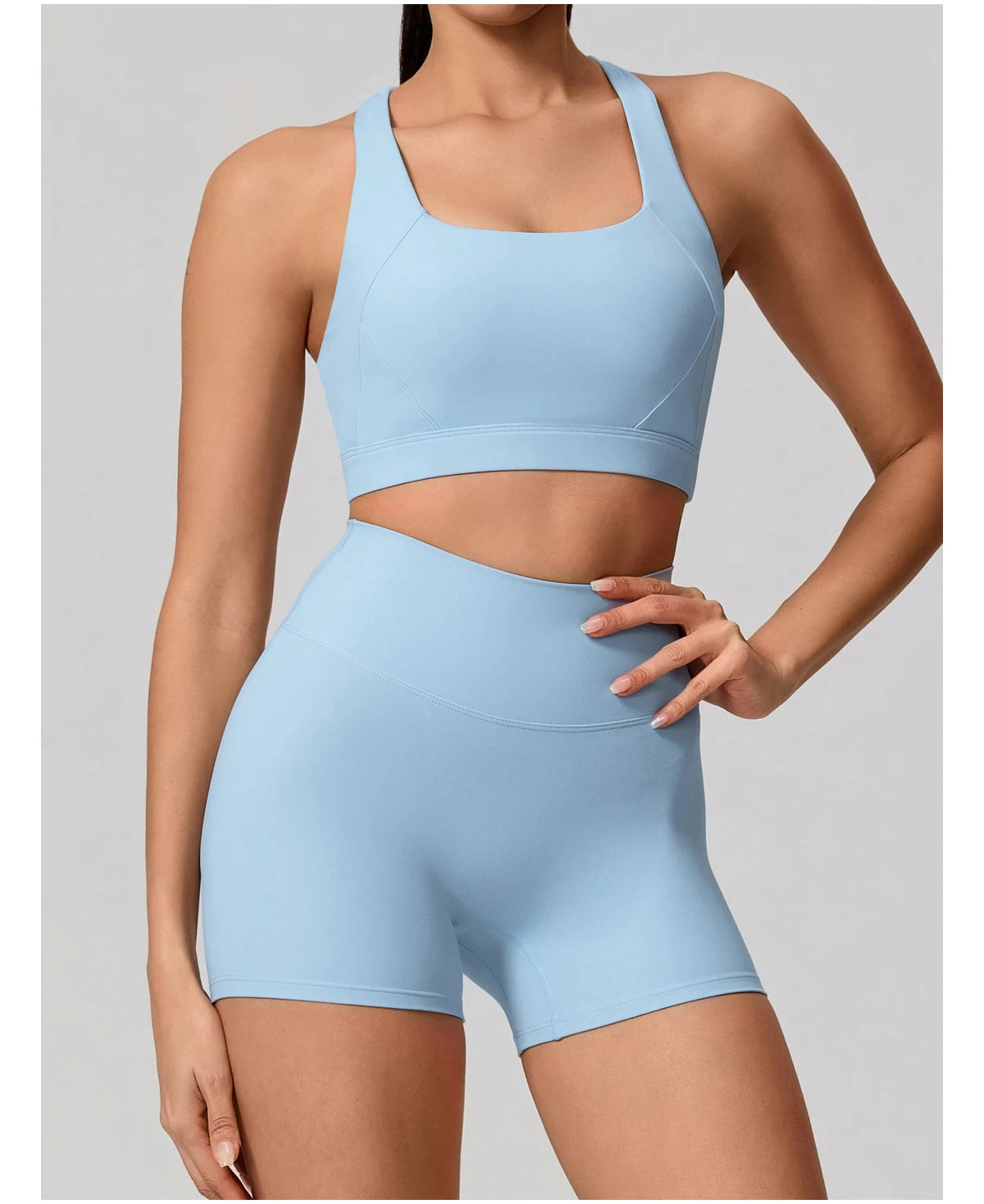 Summer Soften Yoga Set 2PCS Sports Suit for Women – Quick-Dry Fitness & Workout Activewear