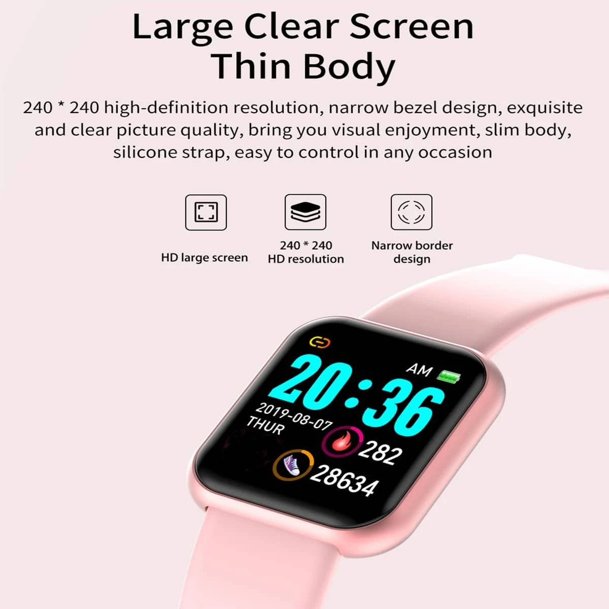 D13 Smart Watch – Bluetooth Fitness Tracker & Smart Sports Watch for Men and Women