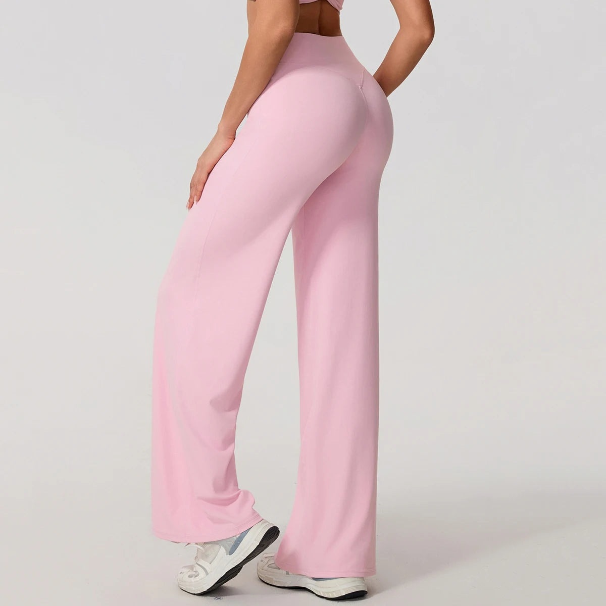 Women's Straight-Leg Yoga Pants – Naked-Feel Wide Leg Sports & Fitness Leggings