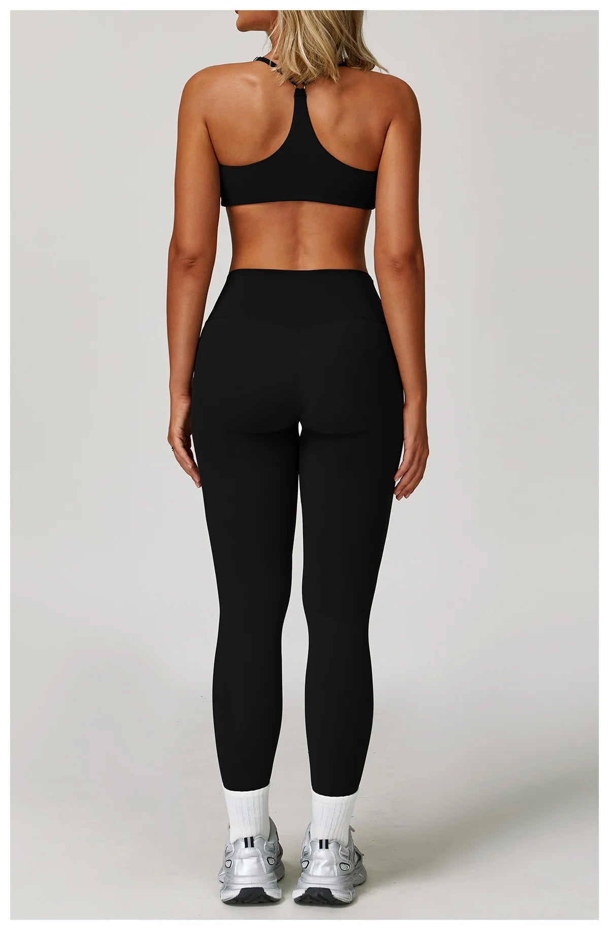 Women's Yoga Sports Set 2/3PCS Gym Workout Tracksuit Long Sleeve Sports Bra Athletic Wear Running Fitness Clothing