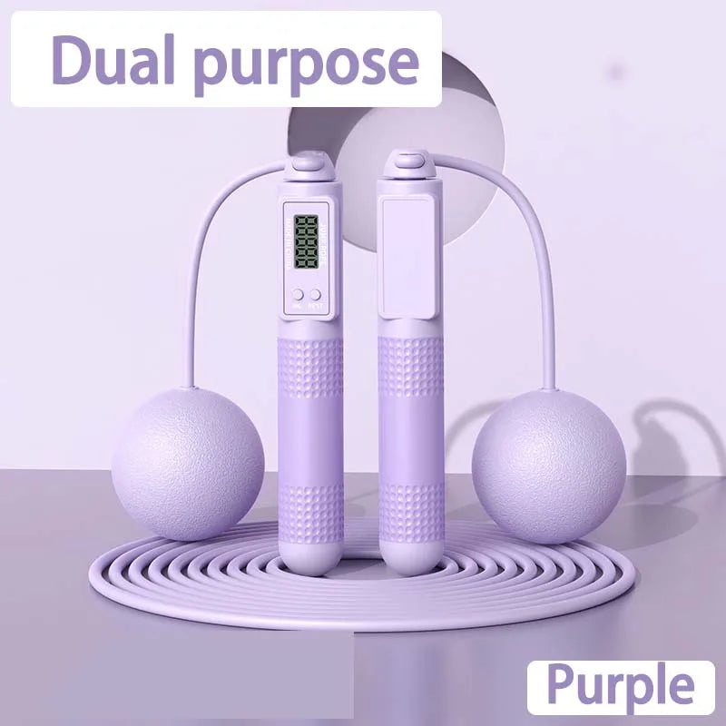 Adjustable Jump Rope with Calorie Counter Smart Fitness Exercise Skipping Rope for Weight Loss Unisex Jump Ropes